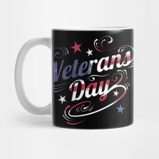 US Flag Colored Logo For Veterans Day Mug